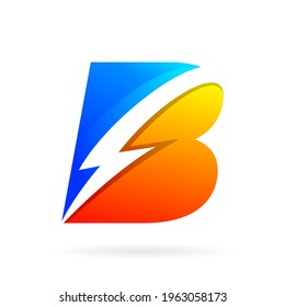 Blitz Logo Letter B Concept Stock Vector (Royalty Free) 1963058173 ...