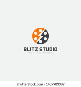 Blitz Studio Logo Template and Art Blitz Logo Designs