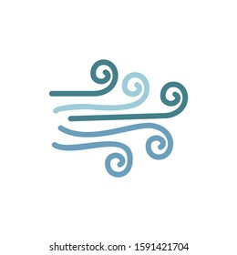 Blizzard color icon. Elements of winter wonderland multi colored icons. Premium quality graphic design icon on white background