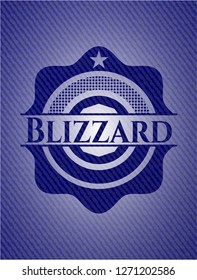 Blizzard denim background