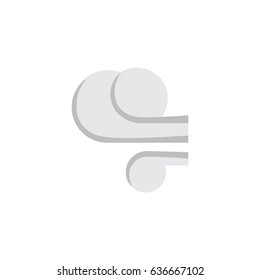Blizzard Flat Icon Symbol. Premium Quality Isolated Storm Element In Trendy Style.