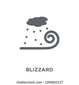 Blizzard icon. Blizzard design concept from Weather collection. Simple element vector illustration on white background.