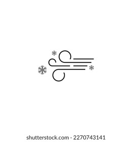 blizzard icon symbol sign vector