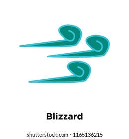 Blizzard icon vector isolated on white background, Blizzard transparent sign , snowy cold winter symbols