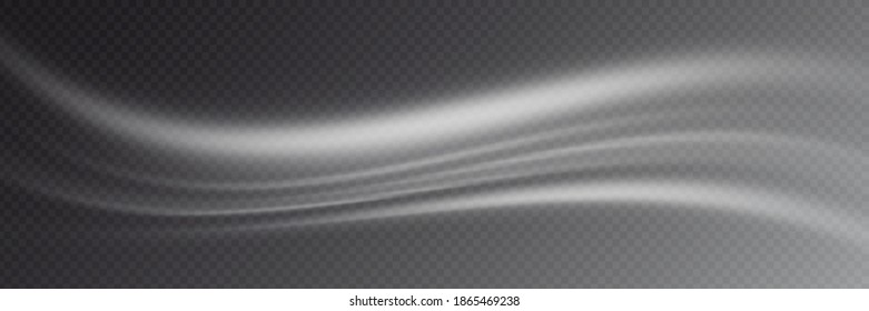 Blizzard sobre fondo transparente, imagen panorámica, fondo vectorial.