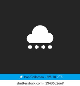 Blizzard Weather Icon / Vector - In Color Design