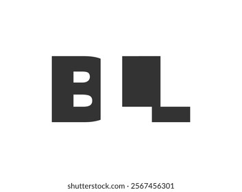 BLL logo design. Initial letter B L L bold font style for tech startups, consulting, corporate branding. Creative company name, headlines typography identity, trendy logotype. Vector illustration.