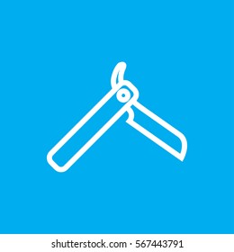 bllade razor icon illustration isolated vector sign symbol