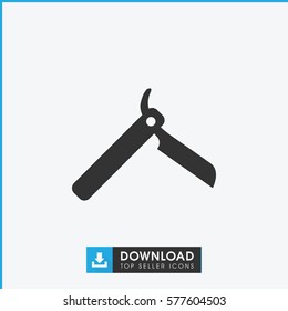 bllade razor icon illustration isolated vector sign symbol