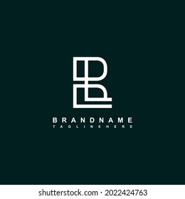 BL,LB letter logo vector design with white color