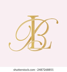 BL,LB, logo BL,Letter BL,monogram BL, vector, logo, Wedding Monogram Initials, Wedding Logo, Wedding Monogram,Logo Design, calligraphy,letters,alphabet