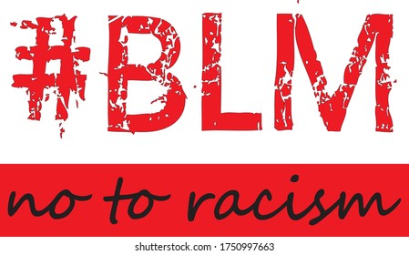 BLM. Schwarze Leben sind wichtig. Vektorgrafik.
