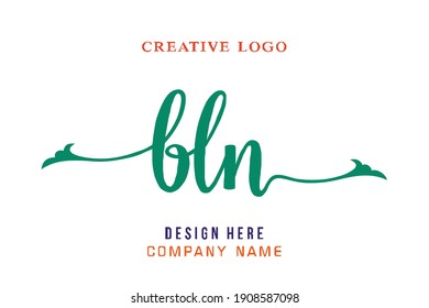 BLN lettering logo is simple, easy to understand and authoritative