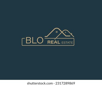 BLO Real Estate and Consultants Logo Design Vectors images. Luxury Real Estate Logo Design