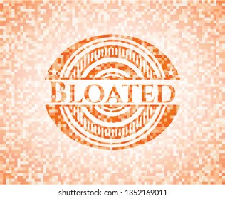 Bloated orange mosaic emblem