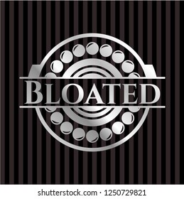 Bloated silver shiny emblem