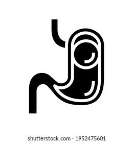 bloating bariatric line icon vector. bloating bariatric sign. isolated contour symbol black illustration