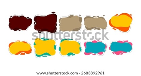 Blob Abstract Text Box Colorful