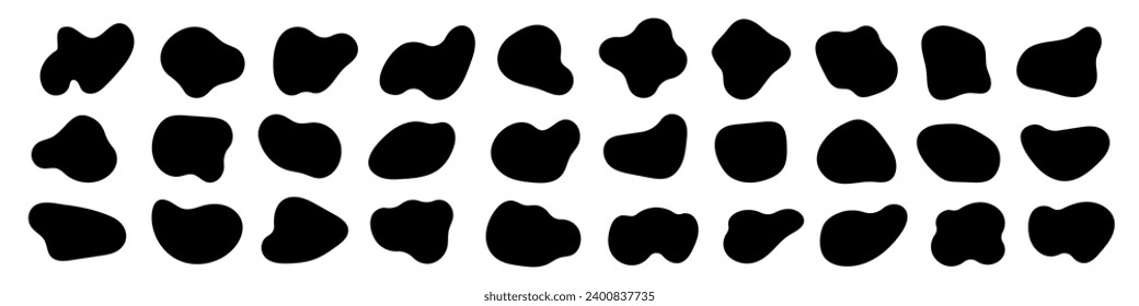 Blob, amoeba organic shape vector illustrator