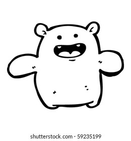 blob bear cartoon