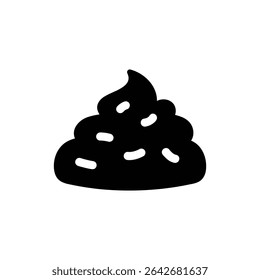 Blob of curry paste with rich texture on white background