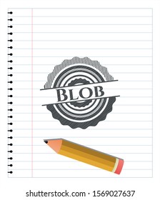 Blob drawn in pencil. Vector Illustration. Detailed.