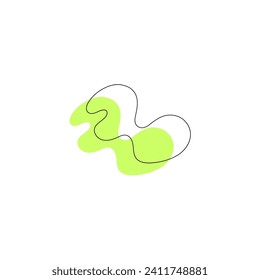 blob element vector light green color green