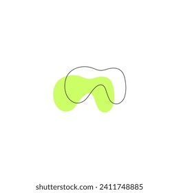 blob element vector light green color green