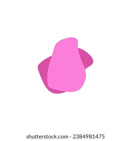 blob element with a water shape motif graphic