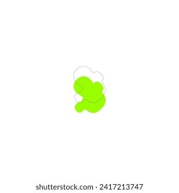 blob of green slime with shadow green