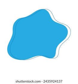 blob icon with five lumps vector illustration design