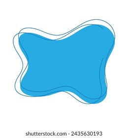 blob icon with four bumps vector illustration design