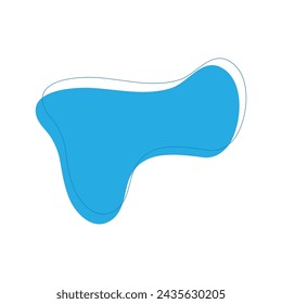 BLOB-Symbol mit vier Beulen Vektor Illustration Design