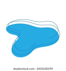 blob icon with three bumps vector illustration design