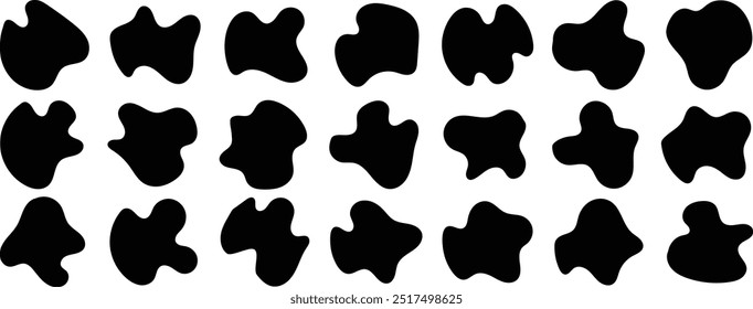 Blob-Symbol. Vektorgrafik einzeln auf weißem Hintergrund.