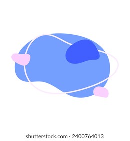 Blob organic irregular shape vector illustration