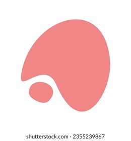 Biologische Form blockieren für Kopienraum. abstrakte Wellenform für Element-Banner und Flyer. Runde Blende, einfach für Grafik und Design. Vektorgrafik