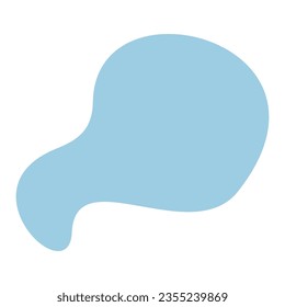 Forma orgánica del blob para el espacio de copia. forma de onda de fluido abstracta para el banner y el volante del elemento. Forma redonda de blobs simple para el diseño de anuncios gráficos. Ilustración del vector