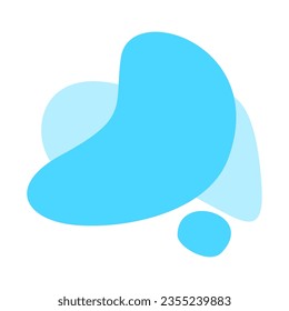 Blob organic shape for copy space. abstract fluid wave shape for element banner and flyer. Blob round shape simple for graphic ad design. Vector illustration