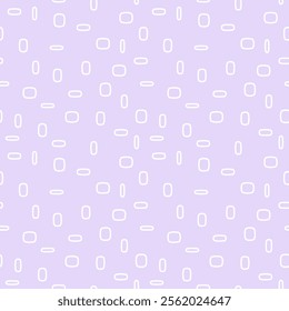 Blob outlines seamless pattern. Repeatable simple abstract fashion design texture. Fashion ornament girly style. Light purple.