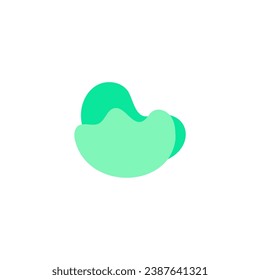 Blob set element vector with bright colors set