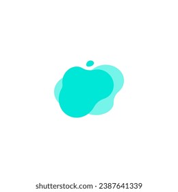 Blob set elemento vector con gradiente de colores brillantes