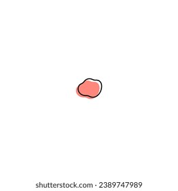 blob set element vector with color cute