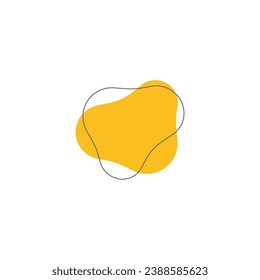 blob set hand draw elements background