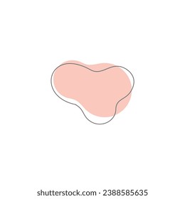 blob set hand draw elements geometric