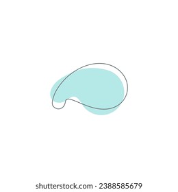 blob set hand draw elements cute