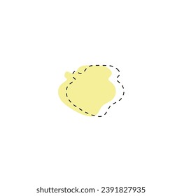 blob set of hand drawn element color cartoon