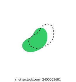 conjunto de blobs elementos vectoriales dibujados a mano abstracto
