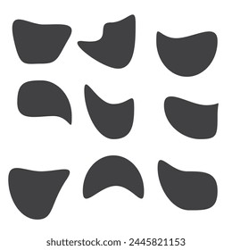 blob shape abstract elements graphic design eps 10