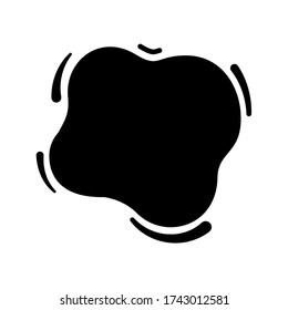 blob shape black for banner copy space, aqua background, water blob splash black color, water blobs droplet wave shape for element banner, blob round shape simple for graphic ad design, vector